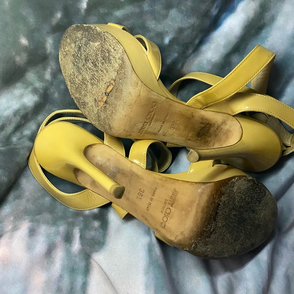 Jimmy Choo Patent Leather VAMP gfa Stilettos 🌵38.5 - Picture 13 of 13